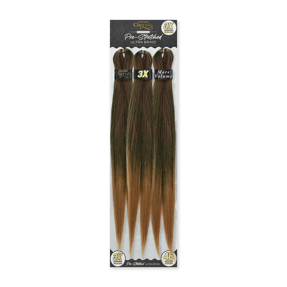 Cherish Pre Stretched Ultra Braid 46" 3x Pack Value Braid x-pression
