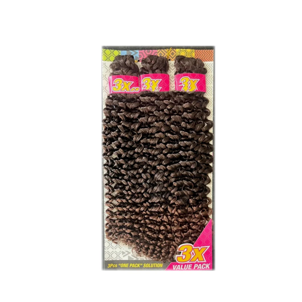 Cherish Water Wave Bulk Crochet Hair 3x Value Pack 14" & 18" inches x-pression