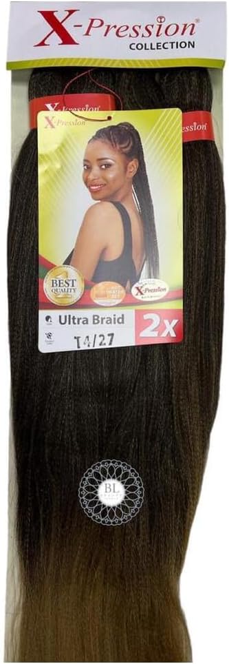 X-PRESSION Ultra Braiding Hair - Original Kanekalon, All Shade Available - 82'' x-pression