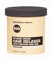 Tcb Hair Relaxer No Base Creme Regular |Super Jar  15 Ounce | 7.5 Ounce x-pression