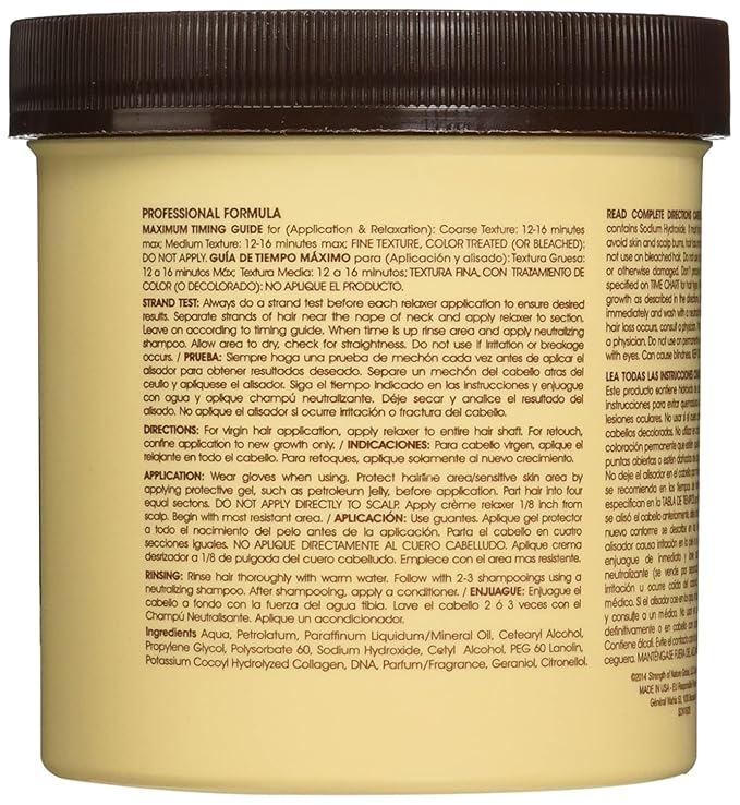 Tcb Hair Relaxer No Base Creme Regular |Super Jar  15 Ounce | 7.5 Ounce x-pression