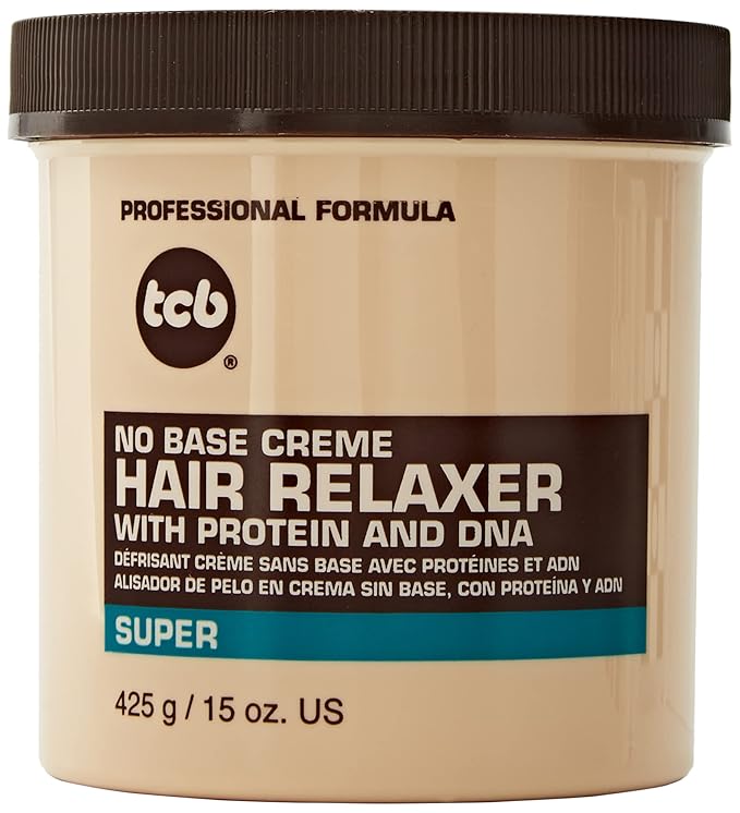 Tcb Hair Relaxer No Base Creme Regular |Super Jar  15 Ounce | 7.5 Ounce x-pression