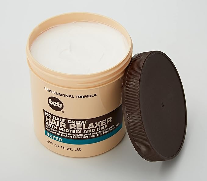 Tcb Hair Relaxer No Base Creme Regular |Super Jar  15 Ounce | 7.5 Ounce x-pression