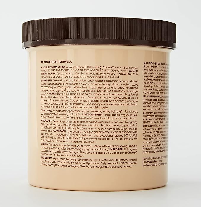 Tcb Hair Relaxer No Base Creme Regular |Super Jar  15 Ounce | 7.5 Ounce x-pression