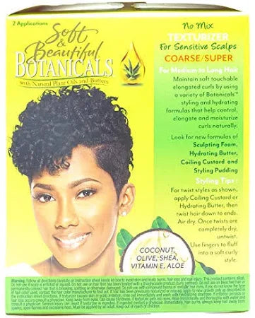 Soft & Beautiful Relaxer Botanicals Texturizer Kit , 1 Application x-pression