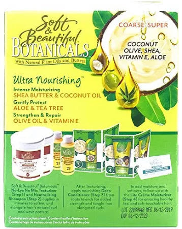 Soft & Beautiful Relaxer Botanicals Texturizer Kit , 1 Application x-pression