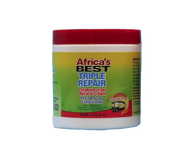 Africa's Best Triple Repair Oil Moisturizer Hair and Scalp Conditioner, 6 Ounce