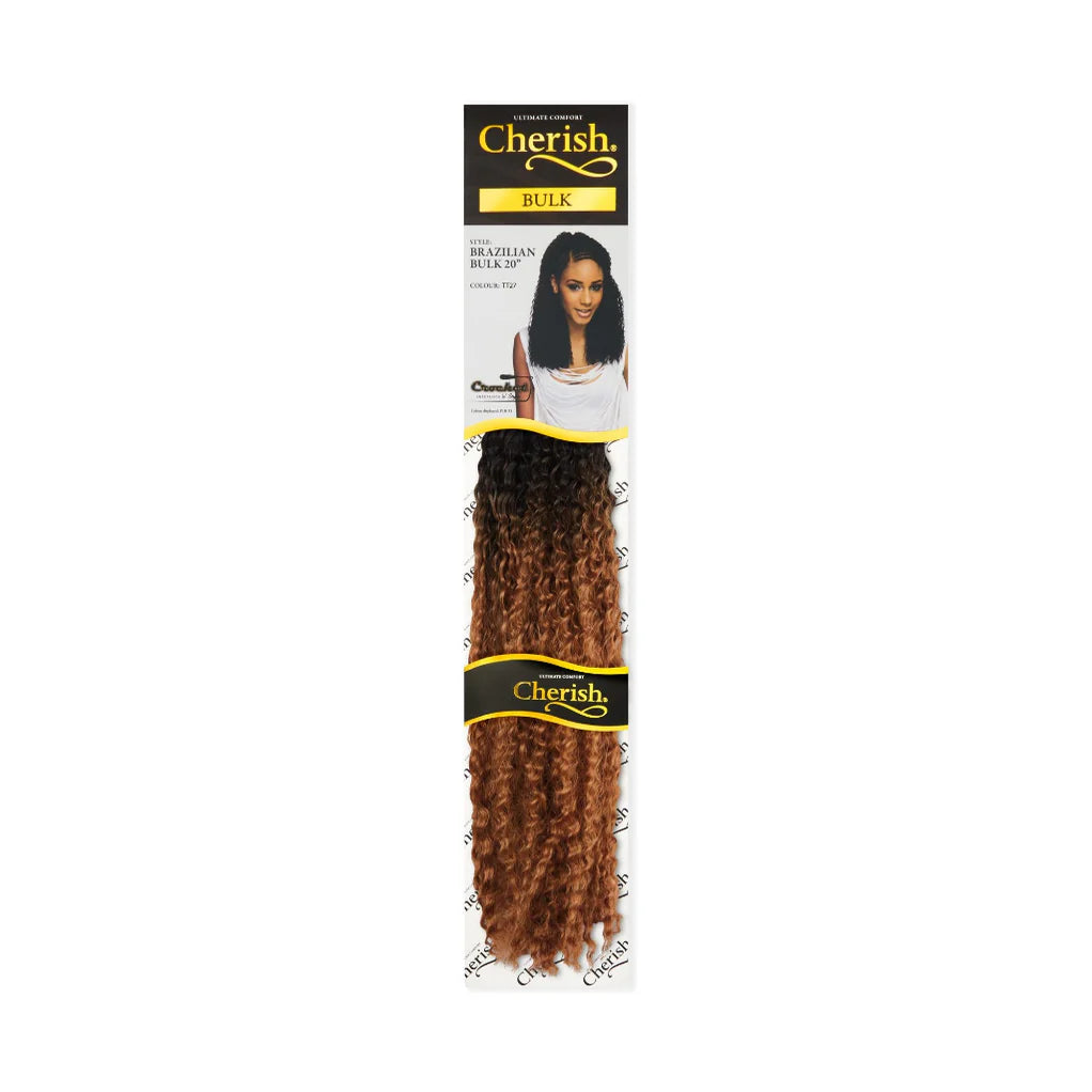 Cherish Brazilian Bulk 20" Synthetic Crochet Braid Curly Hair Extensions x-pression