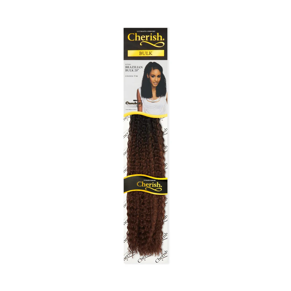 Cherish Brazilian Bulk 20" Synthetic Crochet Braid Curly Hair Extensions x-pression