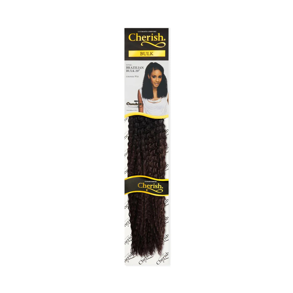 Cherish Brazilian Bulk 20" Synthetic Crochet Braid Curly Hair Extensions x-pression
