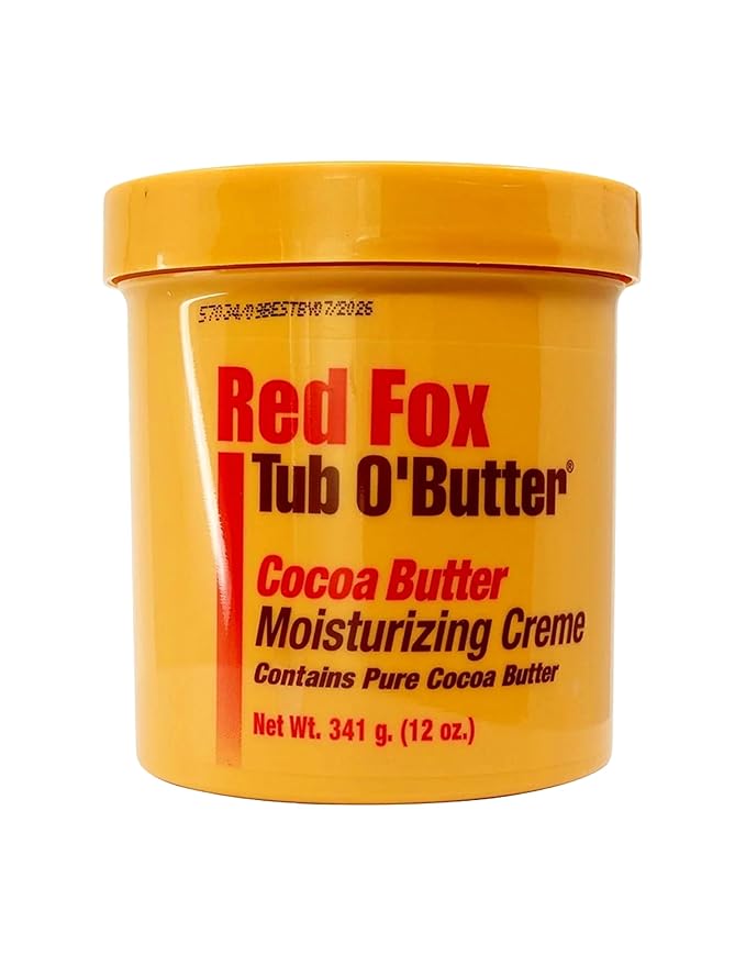 Red Fox Tub O' Butter Cocoa, Moisturizing Creme, 12 Ounce x-pression