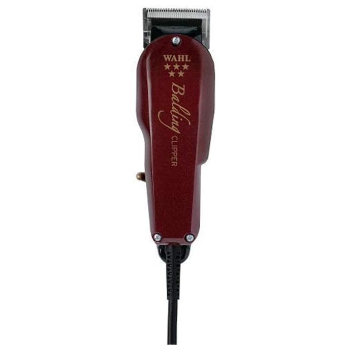 Wahl Professional Men Wahl Wahl Professional 5-Star Balding Corded Electric Clipper Great For Barbers And Stylists Cuts Surgically Close For Full Head Balding (Maroon) x-pression