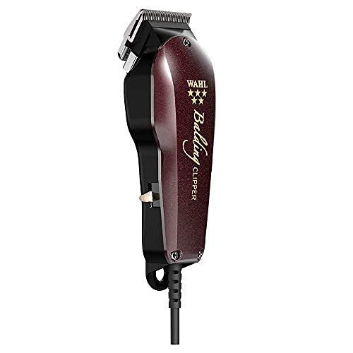 Wahl Professional Men Wahl Wahl Professional 5-Star Balding Corded Electric Clipper Great For Barbers And Stylists Cuts Surgically Close For Full Head Balding (Maroon) x-pression