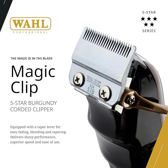 Wahl Professional Men Five Star Magic Professional Hair Clipper, Corded Electric x-pression