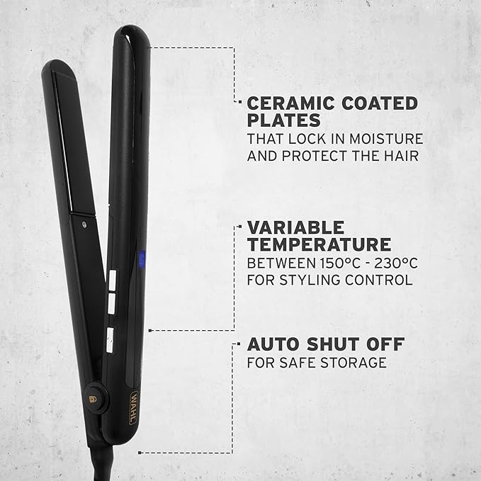 Wahl Afro Hair Straightener, Black x-pression