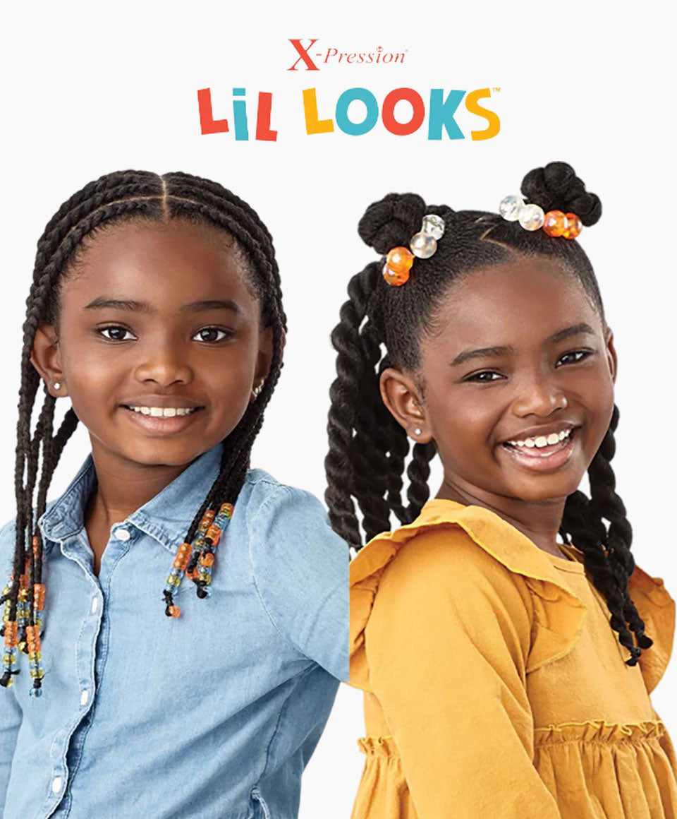 X Pression Syn Lil Looks 3X- 32 " Pre Stretched Braid x-pression