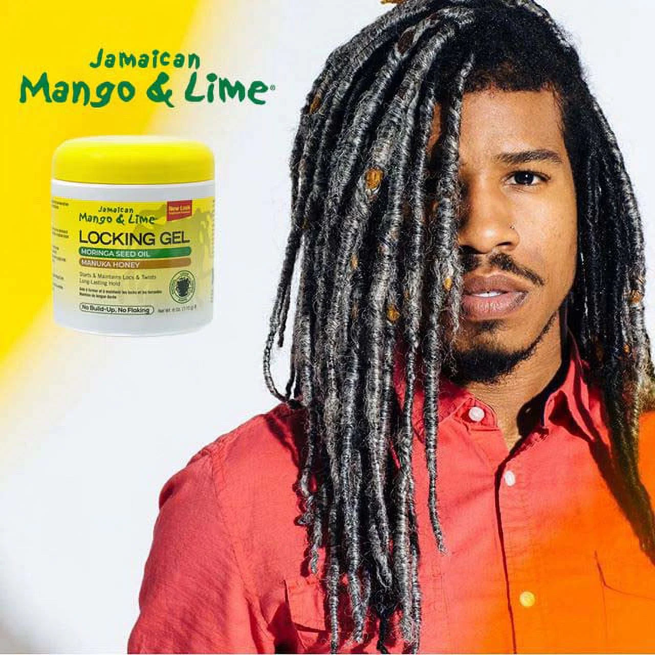 Jamaican Mango & Lime Frizz Control Jar Hair Styling & Locking Gel, Unisex, 6 oz x-pression