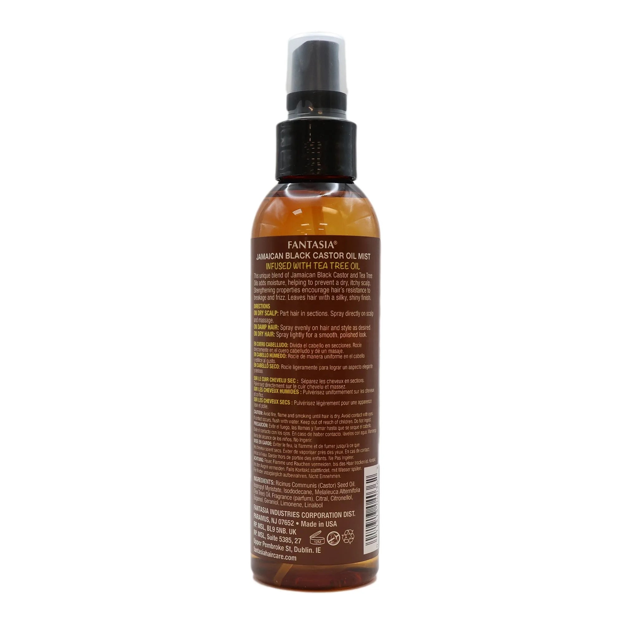 FANTASIA Jamaican Black Castor Oil Mist, 6 Oz, 178 mL x-pression