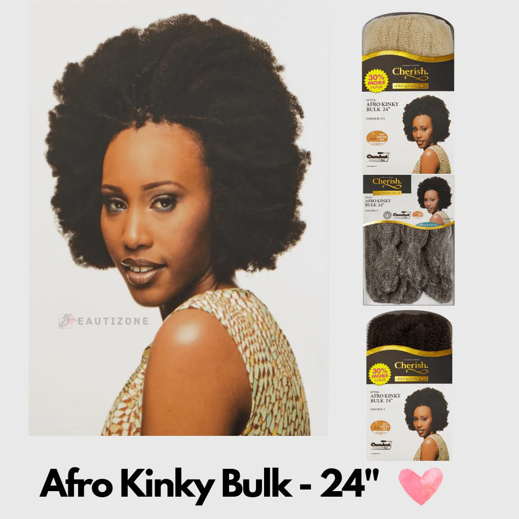 Cherish Bulk - Afro Kinky Bulk 24" Inches Length x-pression
