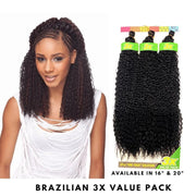 Cherish I Brazilian Bulk l Crochet Hair l 3 Value Pack 16" - 20" Lengths x-pression