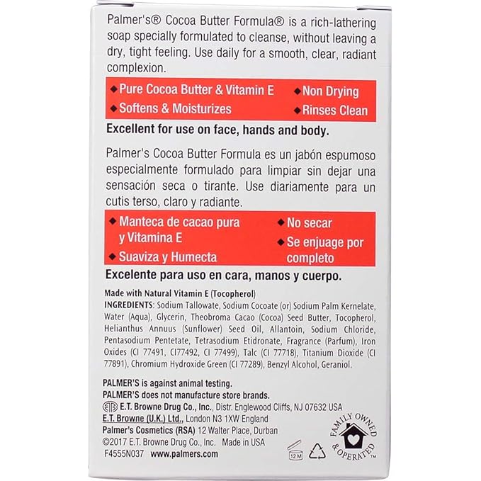Palmer's Cocoa Butter Formula, Cream Soap Bar With Vitamin E, 3.5 Oz x-pression