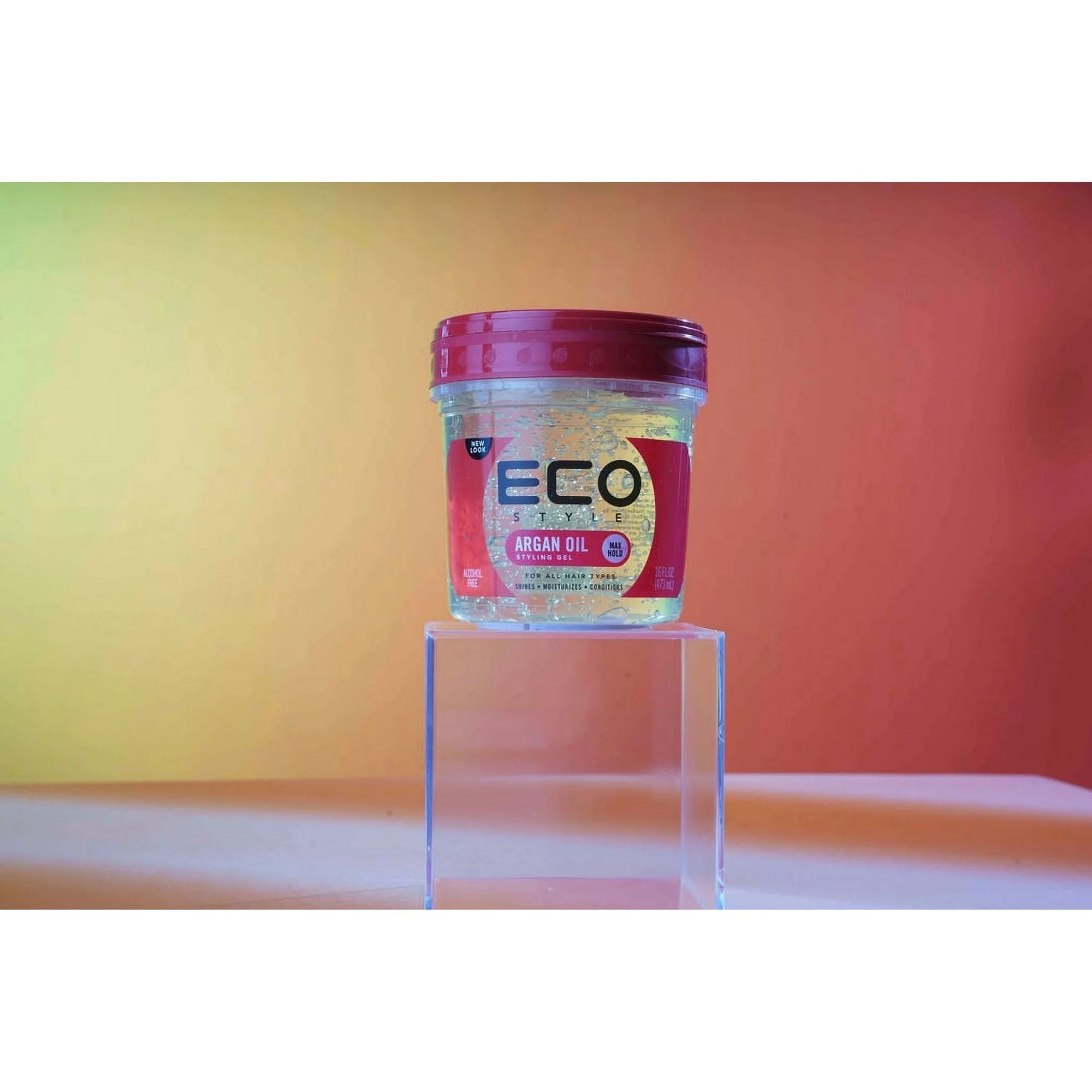 Ecoco Style Professional Styling Gel with Argan Oil - Moisturizing, Weightless, All-day Shine x-pression