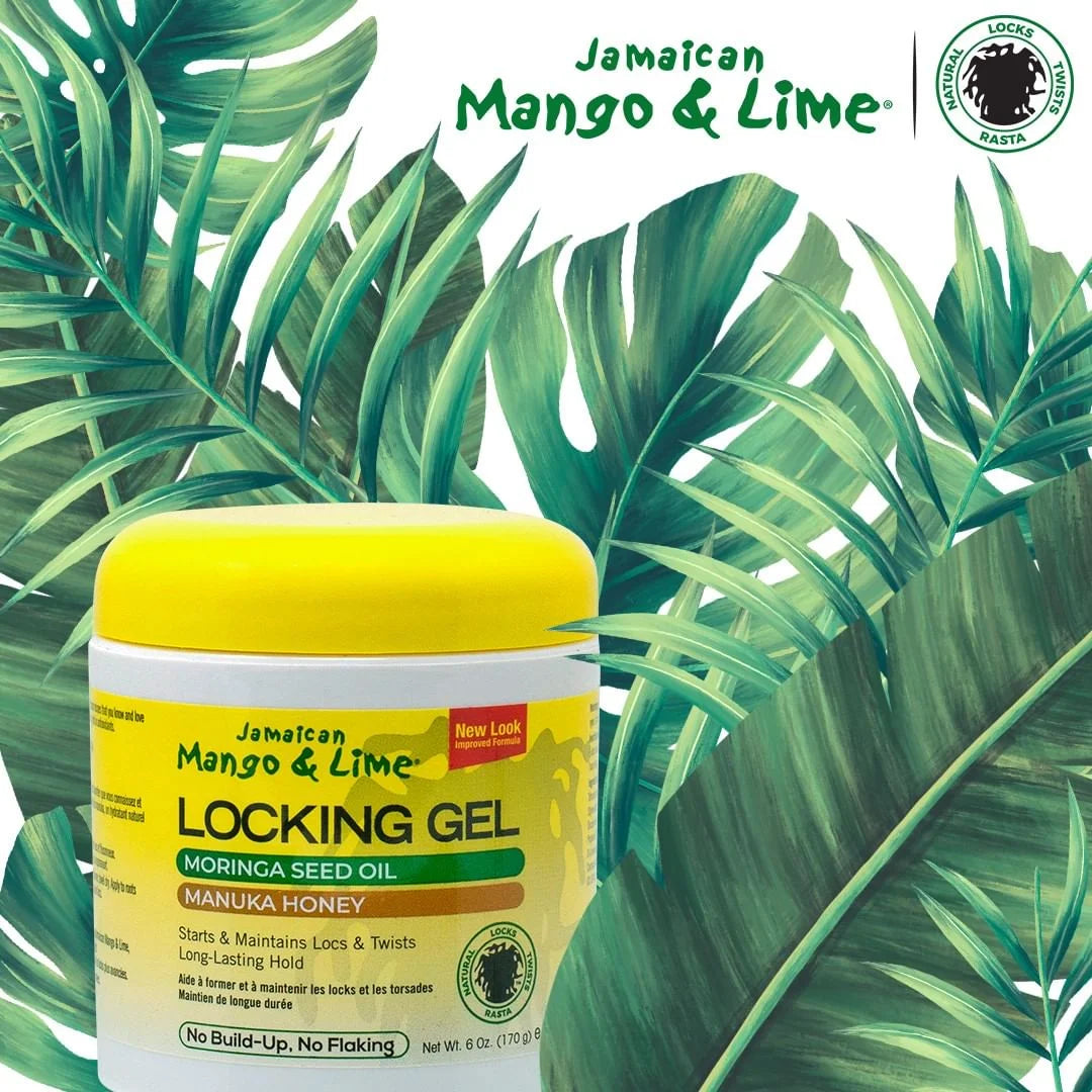 Jamaican Mango & Lime Frizz Control Jar Hair Styling & Locking Gel, Unisex, 6 oz x-pression