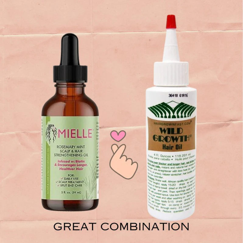 Mielle Rosemary Mint Oil & Wild Growth Oil Bundle Pack x-pression