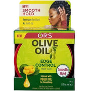 ORS Olive Oil Edge Control Hair Gel Infused with Pequi Oil - Smooth Hold 2.25 oz x-pression