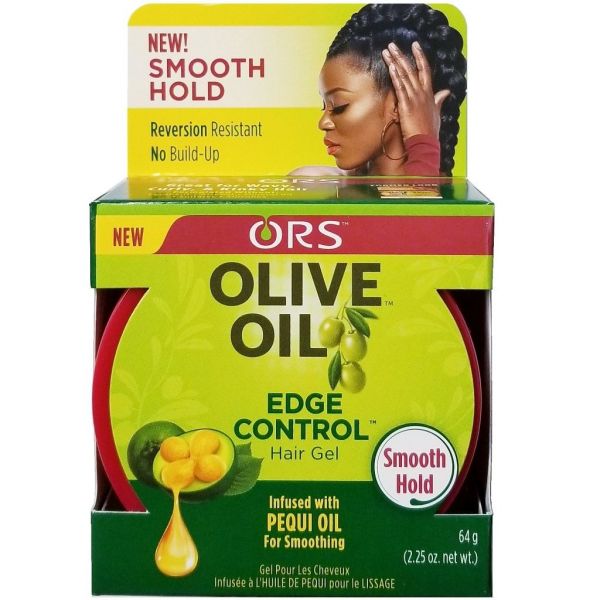 ORS Olive Oil Edge Control Hair Gel Infused with Pequi Oil - Smooth Hold 2.25 oz x-pression