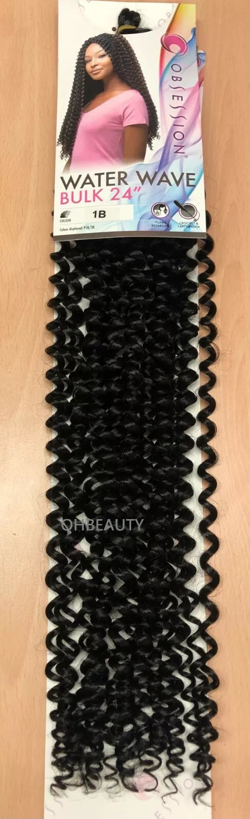 Obsession Synthetic Crochet Long Braid Curly Hair Extension - WATER WAVE BULK 24" x-pression