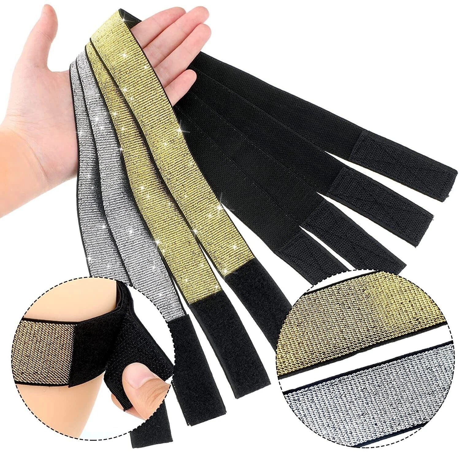 Wig Band For Edges Melt Band For Lace Wigs Adjustable Sticker Band Elastic Band