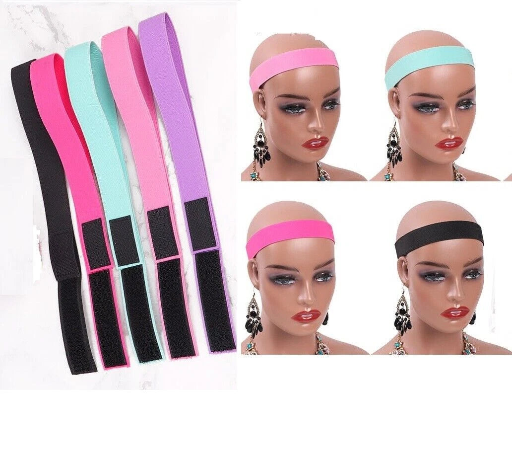 Wig Band For Edges Melt Band For Lace Wigs Adjustable Sticker Band Elastic Band
