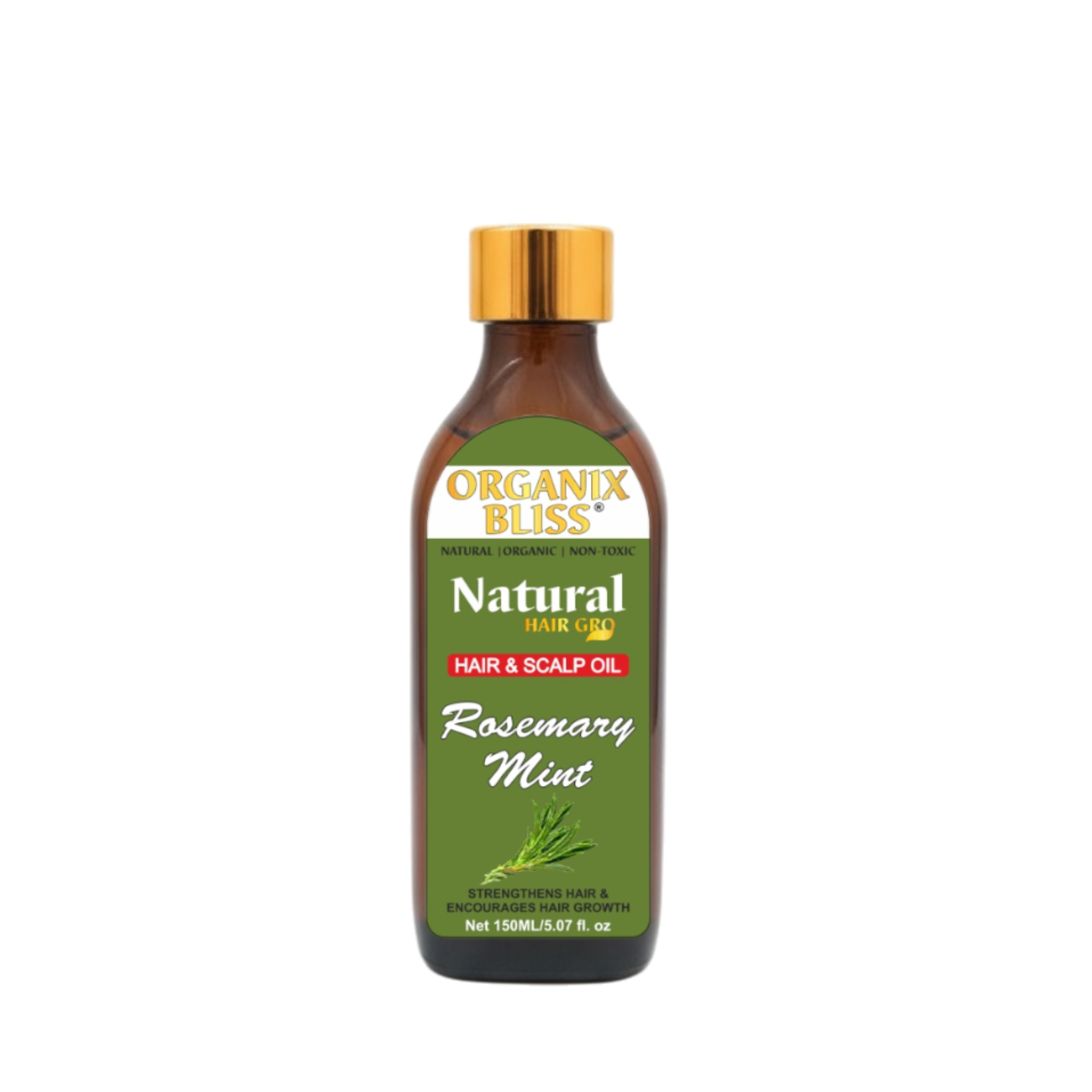 Rosemary Mint Scalp & Hair Strengthening Oil for Hair Growth – 150ml | Infused with Biotin & Essential Oils for Dry Scalp Relief, Split Ends, and All Hair Types