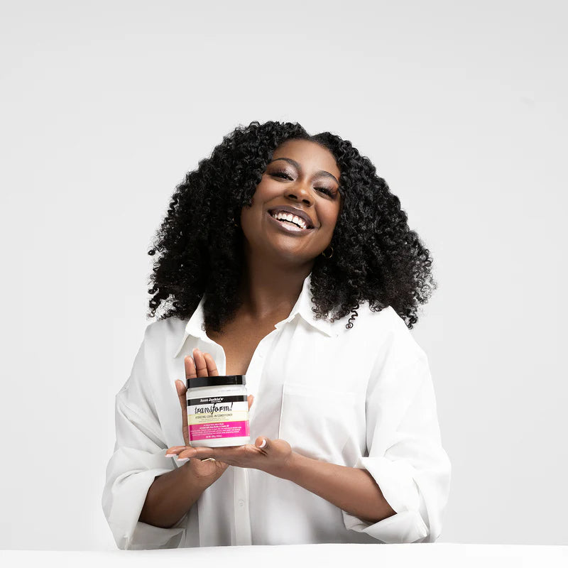 Aunt Jackie's Curls and Coils Transform Hydrating Leave-In Creme Conditioner for All Hair Types and Textures, 15 oz x-pression