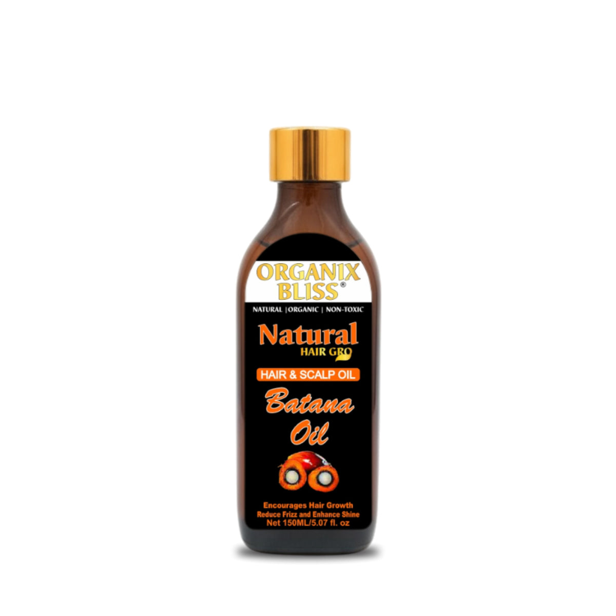 Organix Bliss Batana Oil for Hair Growth — 100% Natural Hair & Scalp Treatment to Reduce Frizz, Enhance Shine & Strengthen Hair Roots — 150ml / 5.07 fl. oz
