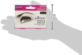 Julienne Eyelash and Eyebrow Permanent Midnight Black 01 Colour Tint 15ml