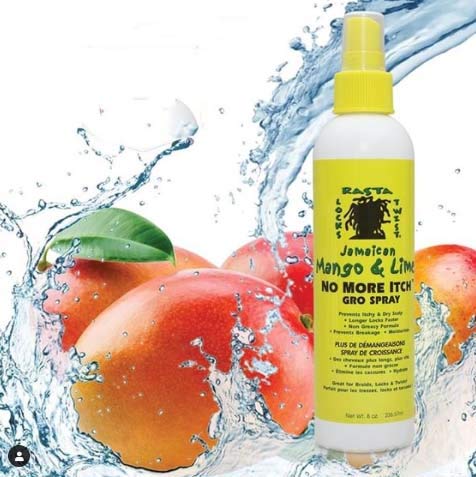 Jamaican Mango & Lime No More Itch Gro Spray, 8 Ounce x-pression