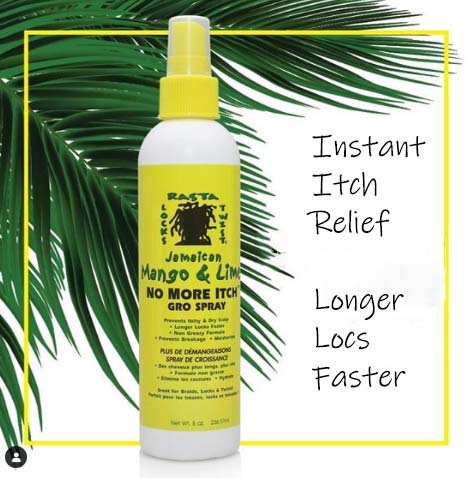 Jamaican Mango & Lime No More Itch Gro Spray, 8 Ounce x-pression