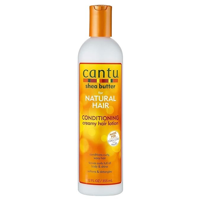 Cantu Shea Butter for Natural Hair Conditioning Creamy Hair Lotion, 12 Ounce, 355 ml