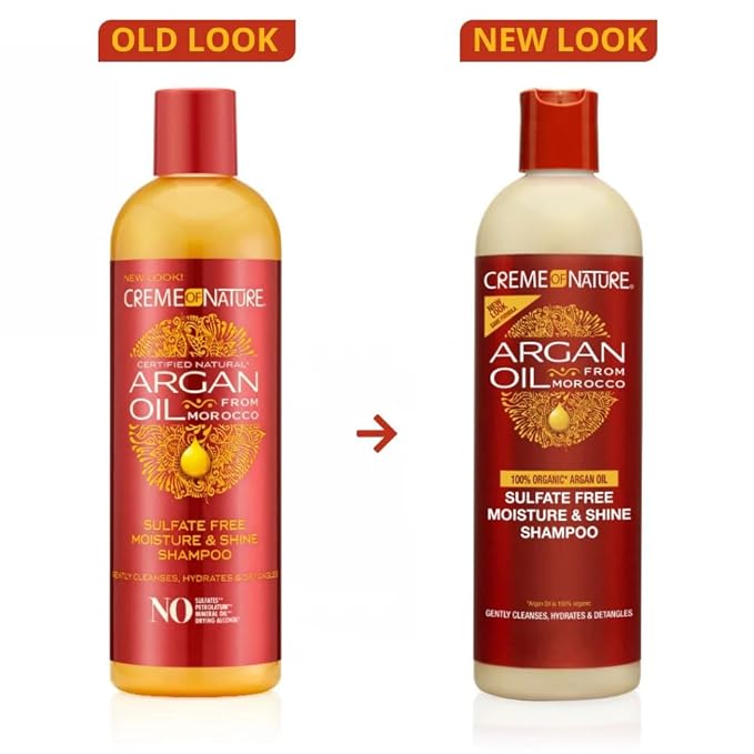 Creme of Nature Moisture & Shine Shampoo with Argan Oil: 20 OZ x-pression
