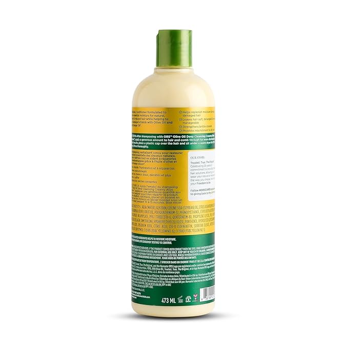 ORS Olive Oil Classics Replenishing Conditioner with Sweet Orange Oil for Revitalizing Moisture, (16.0 oz)