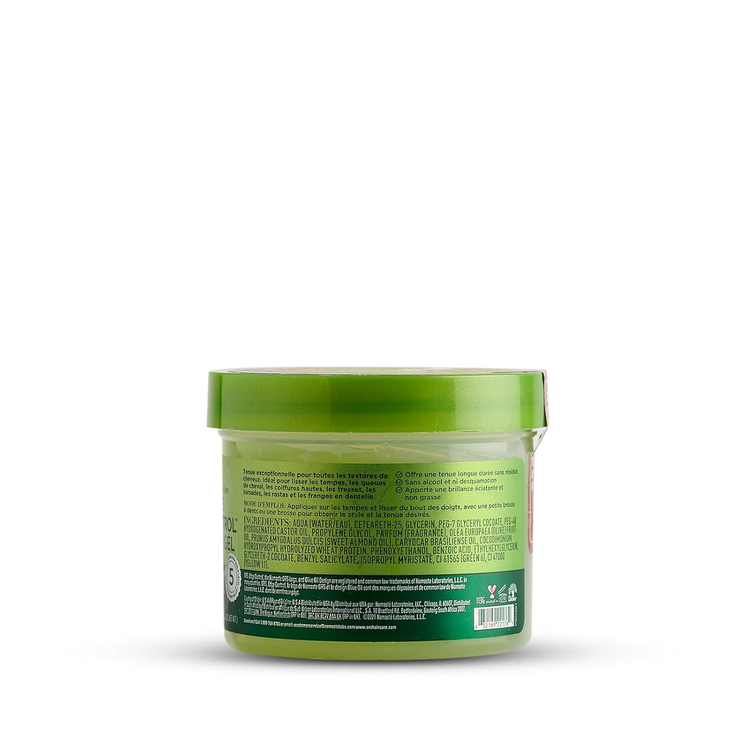 ORS Olive Oil Edge Control Hair Gel Infused with Sweet Almond Oil for Strengthening (4.0 oz)