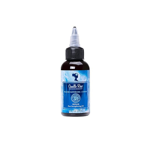 Camille Rose Black Castor Oil & Chebe Repair, Pure Hair Strengthening Oil for Shine, Growth & Strength, for all Hair Types, 2 fl oz x-pression