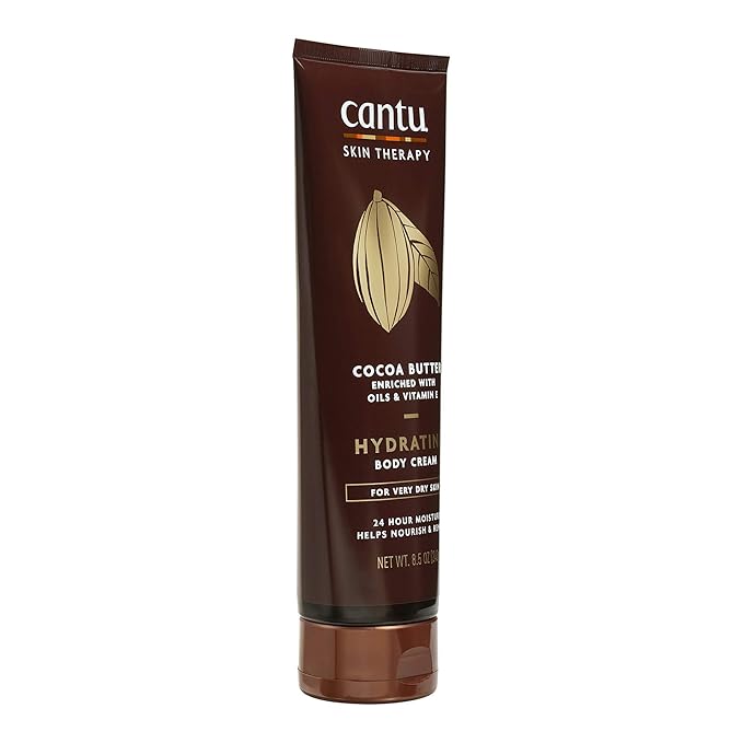 Cantu Therapy Cocoa Butter Hydrating Body Cream for very Dry Skin, 8.5 Oz