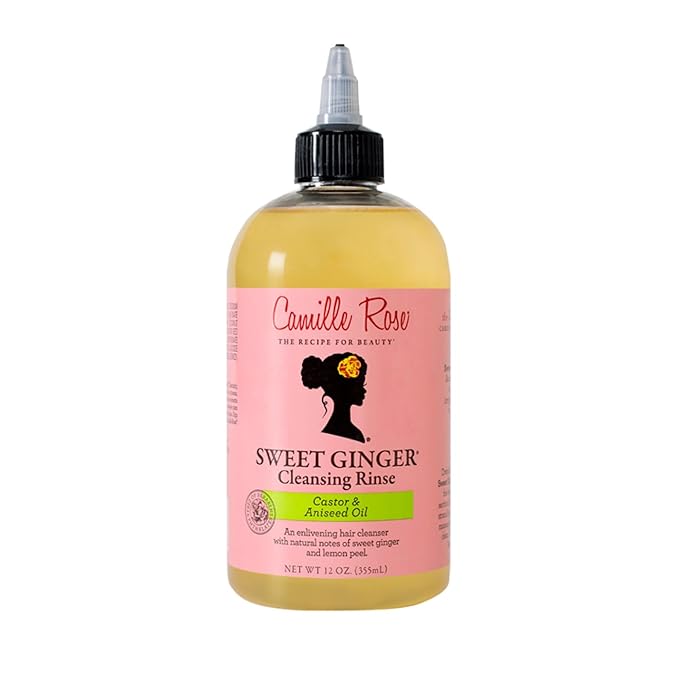 Camille Rose Sweet Ginger Rinse, Hair and Scalp Cleanser with Ginger Root and Aniseed Oil, to Clarify and Moisturize, for all Hair Types, 12 oz x-pression