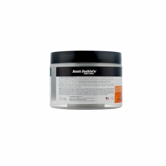 Aunt Jackie's Award-Winning Braid + Twist Collection Hold Tight Braid & Twist Gel with Extra Firm Hold, 7.5oz