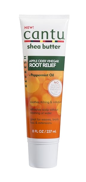 Cantu Refresh Root Relief with Apple Cider Vinegar and Peppermint Oil, 8 Ounce