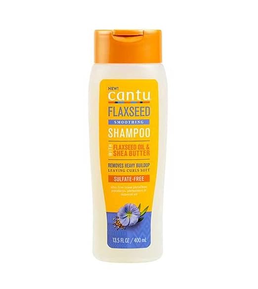 Cantu Flaxseed Sulfate-Free Exfoloating Shampoo with Flaxseed Oil & Shea Butter, 13.5 fl oz