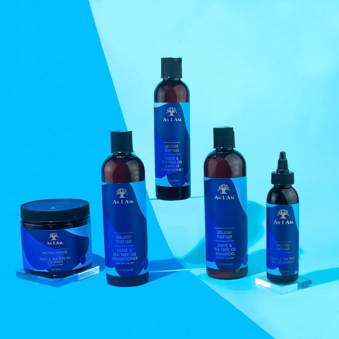 As I Am Dry & Itchy Scalp Care Conditioner - 12 ounce - Enriched with Zinc Pyrithione, Olive Oil, and Tea Tree Oil - Fights Dandruff and Seborrheic Dermatitis x-pression